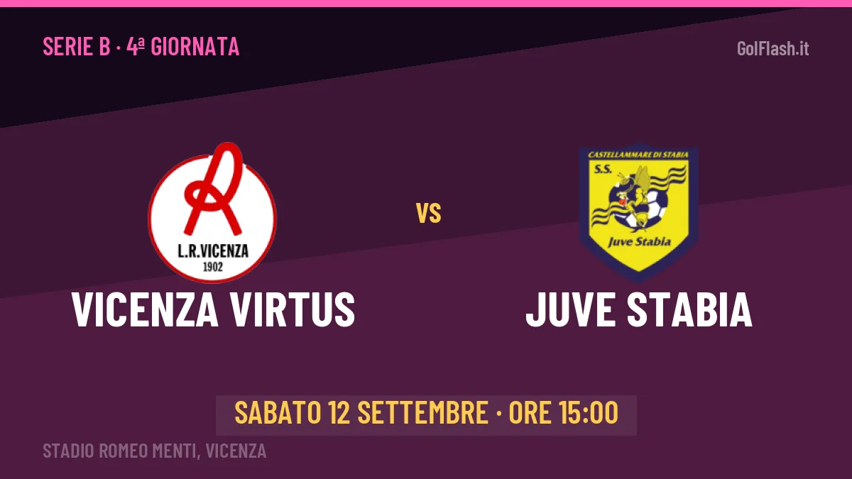 Vicenza Virtus-Juve Stabia: pronostico, quote e dove vedere il match in diretta