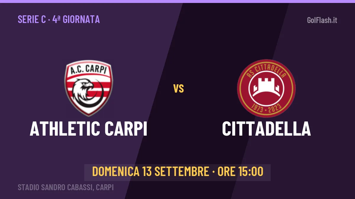 Athletic Carpi-Cittadella: pronostico, quote e dove vedere il match in diretta