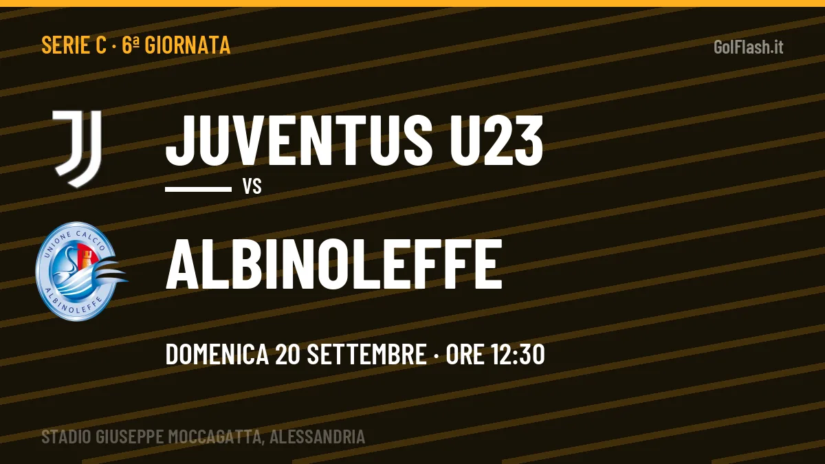 Juventus U23 Albinoleffe in streaming: dove vedere la partita, orario e probabili formazioni