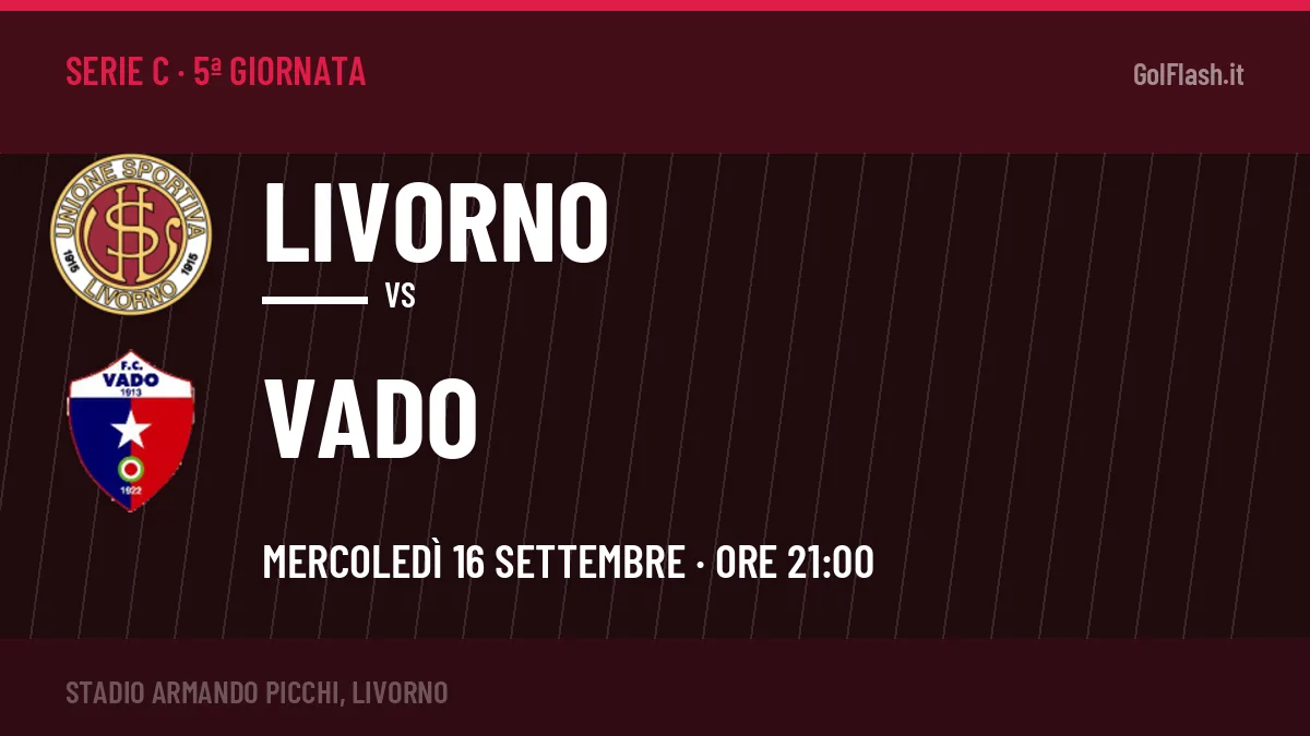 Pronostico Livorno Vado: quote, precedenti e come arrivano le due squadre