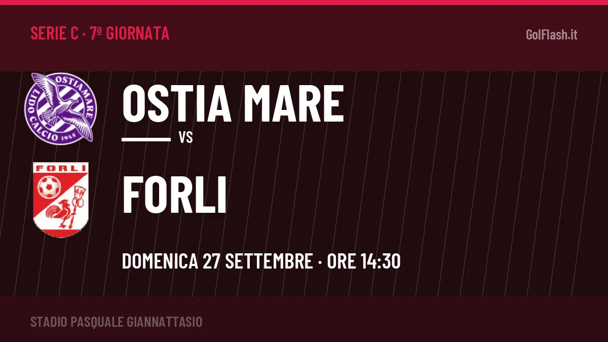Quote Ostia Mare Forli e pronostico: cosa dicono i bookmaker e dove vederla