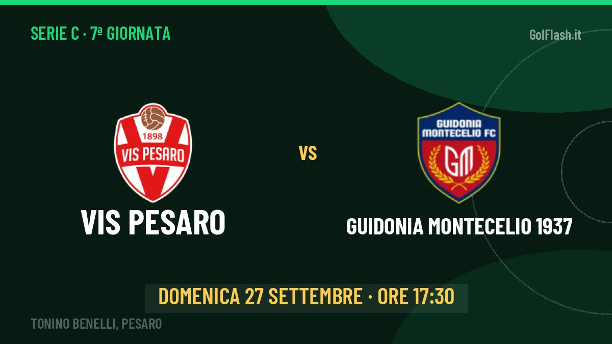 Vis Pesaro-Guidonia Montecelio 1937, Serie C: probabili formazioni, quote e dove vedere la partita in TV e streaming