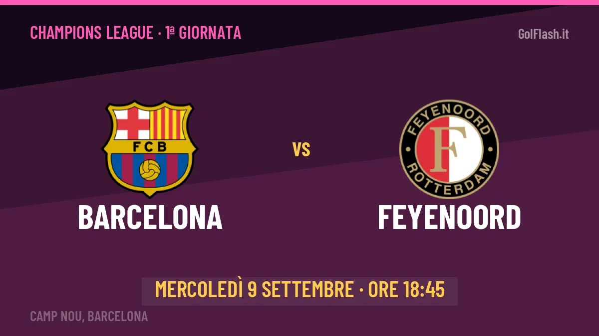 Quote Barcelona Feyenoord e pronostico: cosa dicono i bookmaker e dove vederla