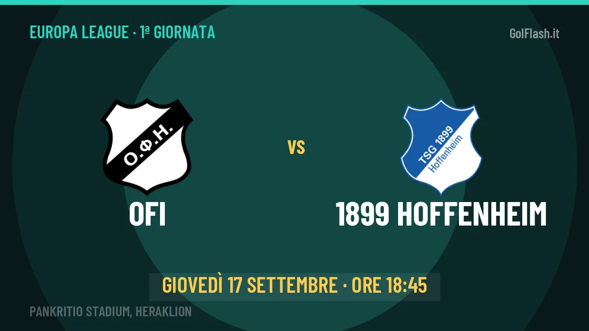 Quote OFI 1899 Hoffenheim e pronostico: cosa dicono i bookmaker e dove vederla