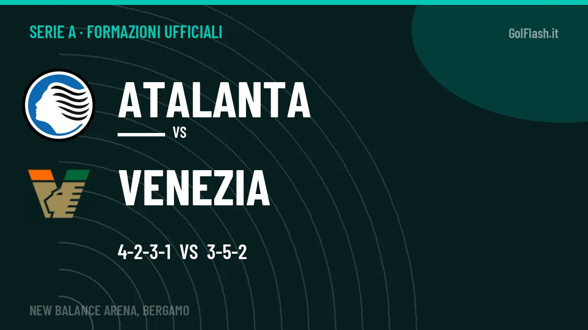 Formazioni ufficiali Atalanta-Venezia: Krstović e Yeboah guidano gli attacchi