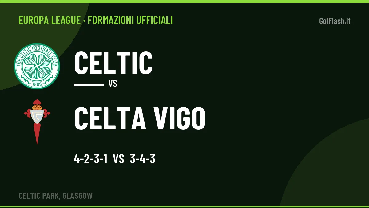 Formazioni ufficiali Celtic-Celta Vigo: Durán e Jutglà guidano gli attacchi