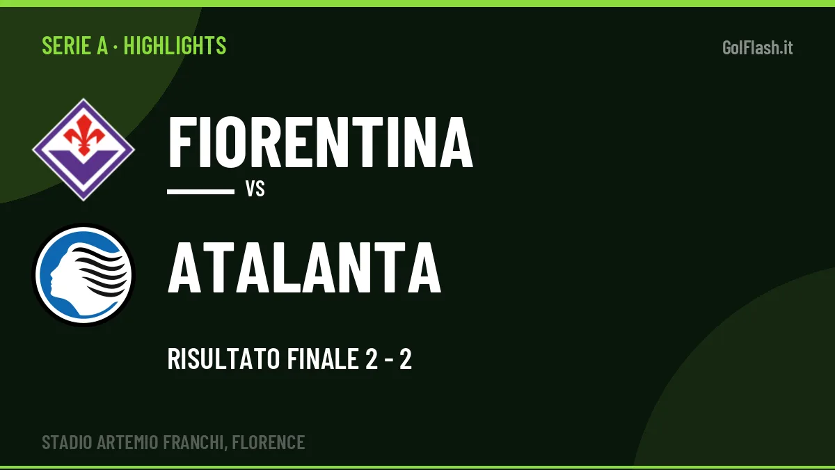 Rivedi Fiorentina-Atalanta: highlights, gol e momenti chiave della partita
