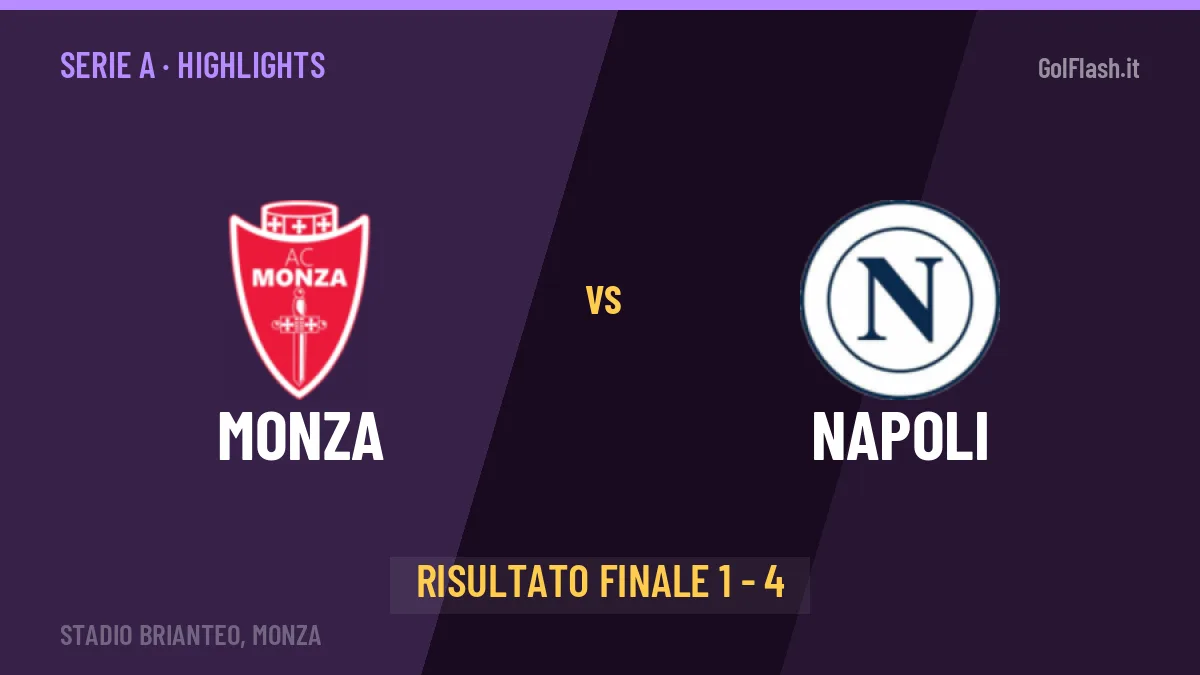 Monza-Napoli 1-4: highlights, video, azioni e gol del match