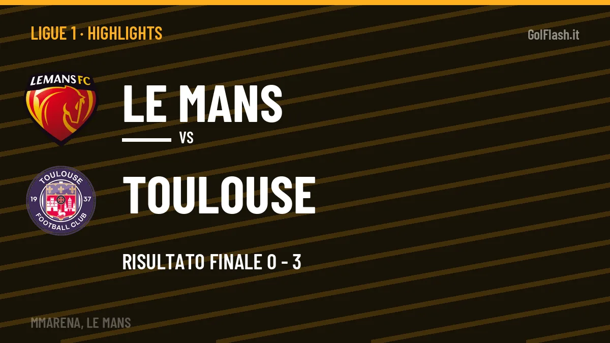 Rivedi Le Mans-Toulouse: highlights, gol e momenti chiave della partita