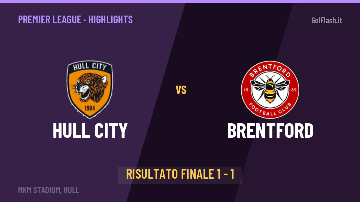 Hull City-Brentford, sintesi e gol: gli highlights di Premier League