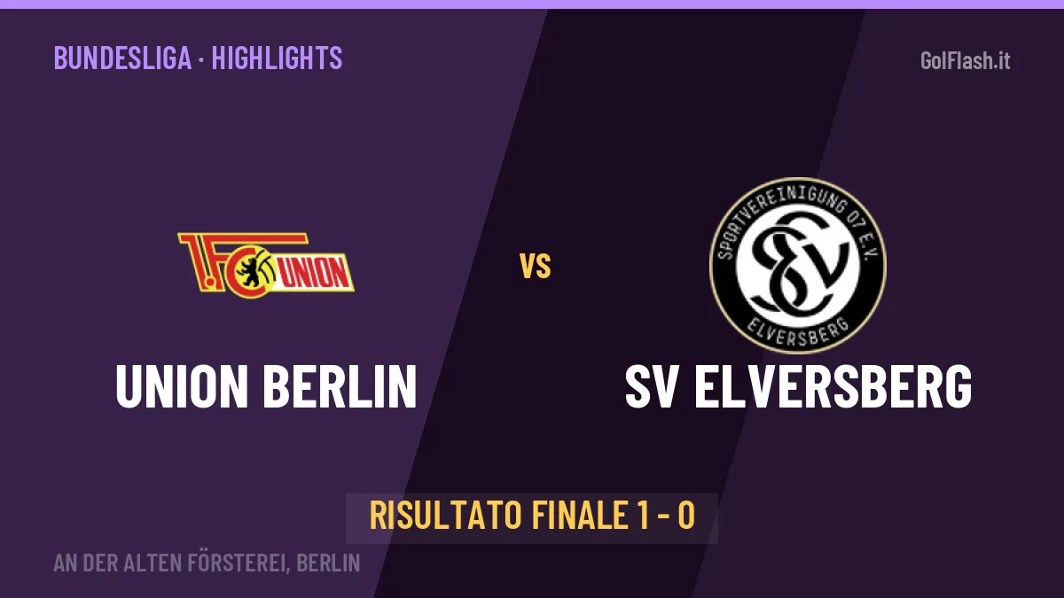 Union Berlin-SV Elversberg 1-0, gli highlights: tutti i gol in video