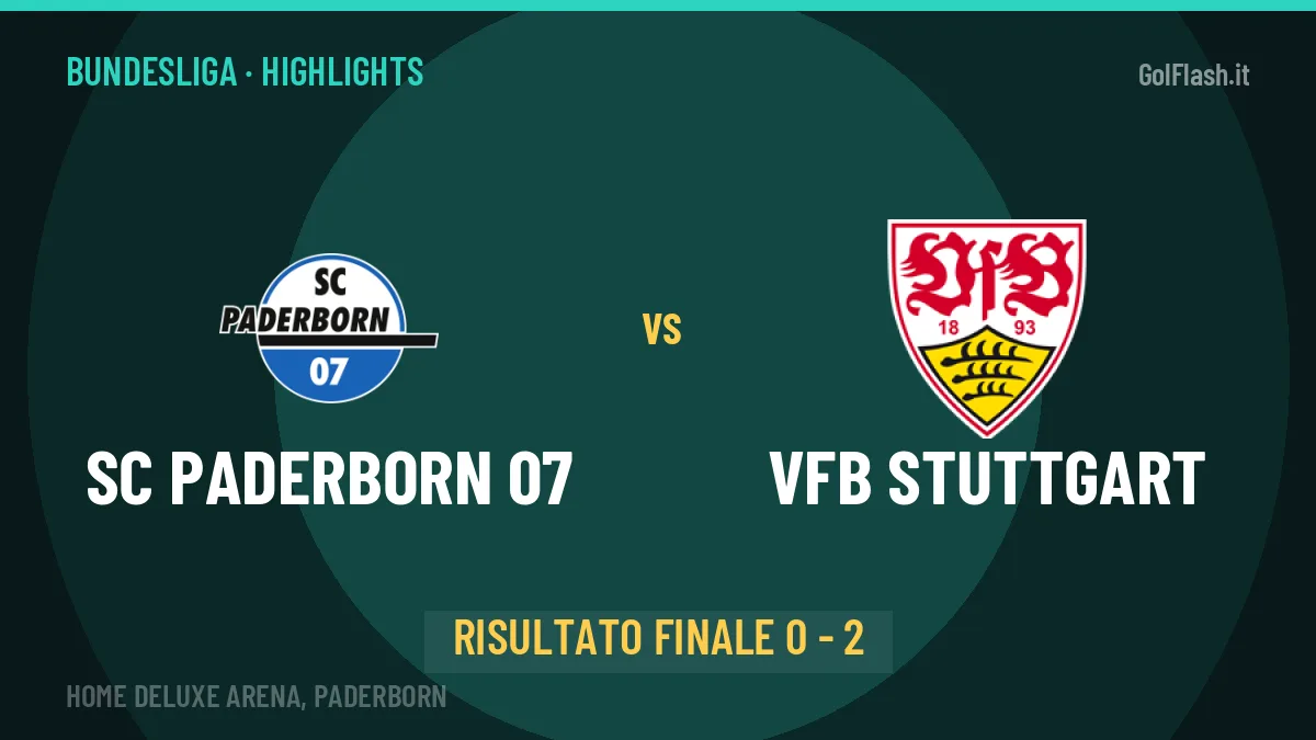 SC Paderborn 07-VfB Stuttgart: il video degli highlights e il tabellino (0-2)
