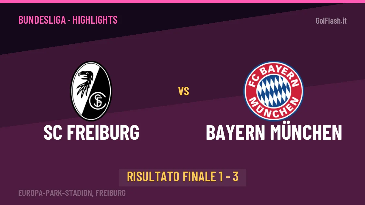 SC Freiburg-Bayern München highlights: video, marcatori e statistiche