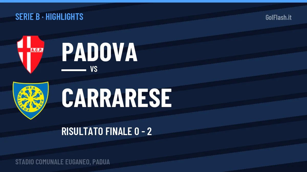 Highlights e gol Padova-Carrarese: la sintesi della 6ª giornata