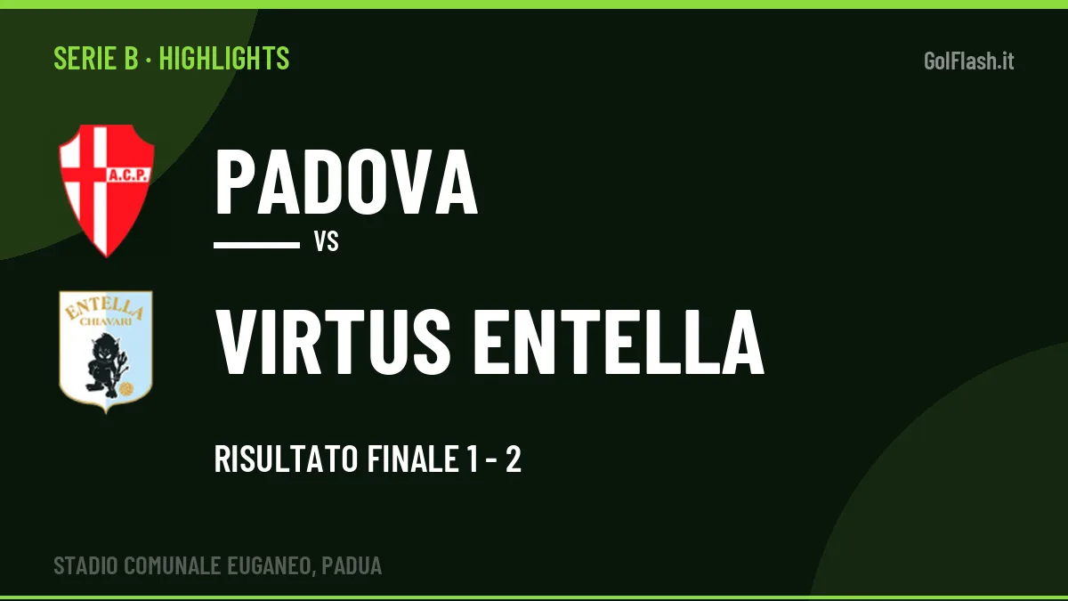 Video Padova-Virtus Entella: highlights e gol della partita di Serie B