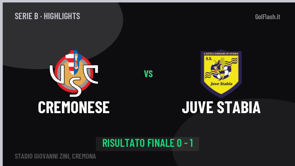 Cremonese-Juve Stabia, sintesi e gol: gli highlights di Serie B