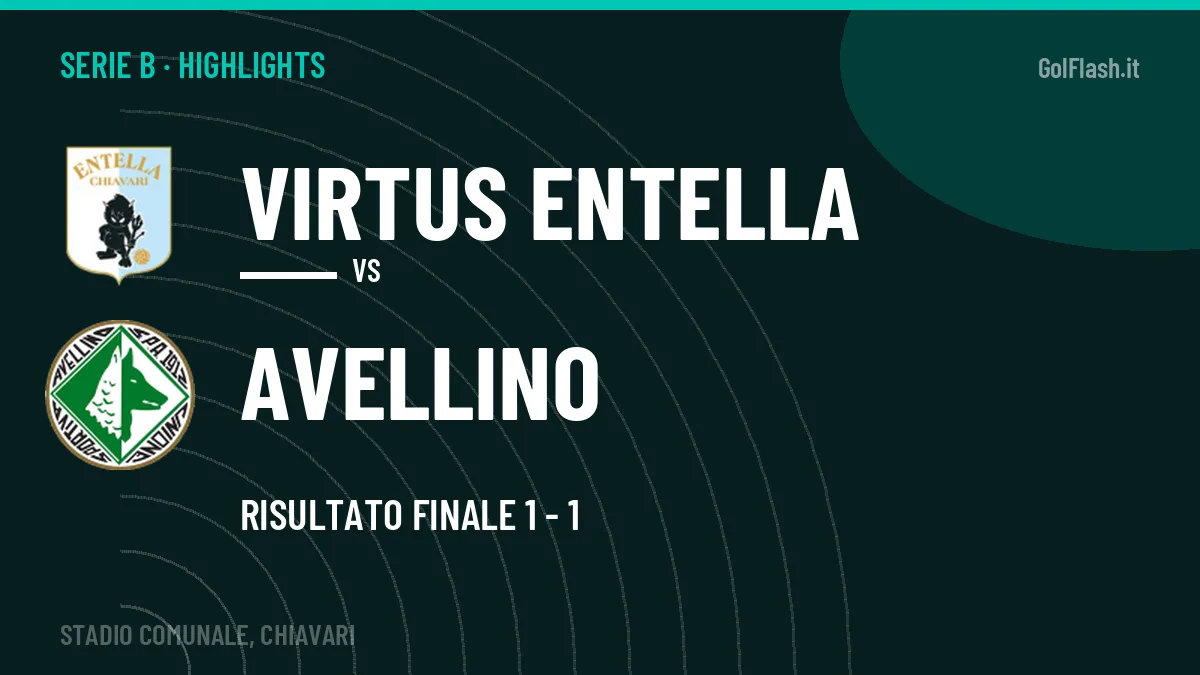 Rivedi Virtus Entella-Avellino: highlights, gol e momenti chiave della partita