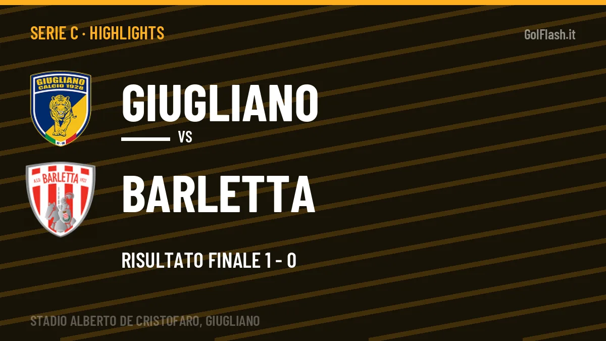 Rivedi Giugliano-Barletta: highlights, gol e momenti chiave della partita