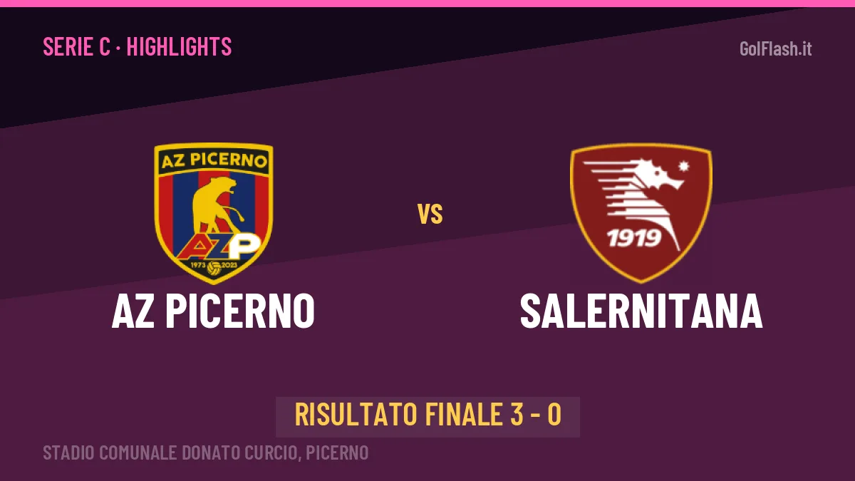 AZ Picerno-Salernitana highlights: video, marcatori e statistiche