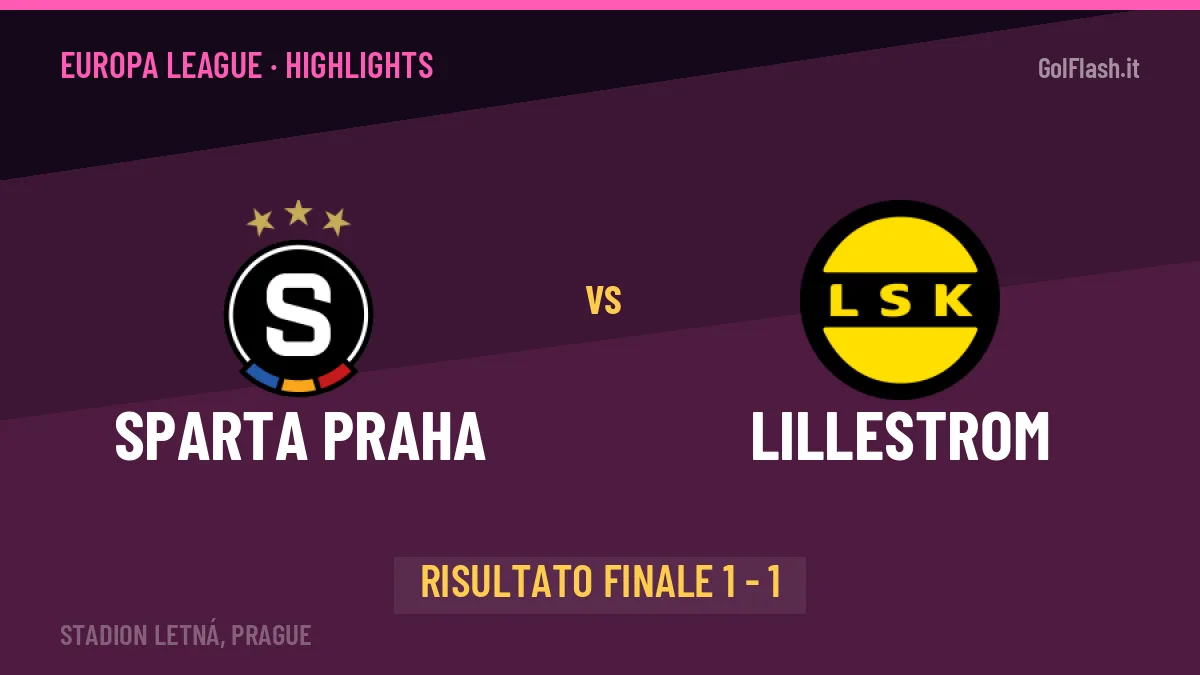 Sparta Praha-Lillestrom highlights: video, marcatori e statistiche