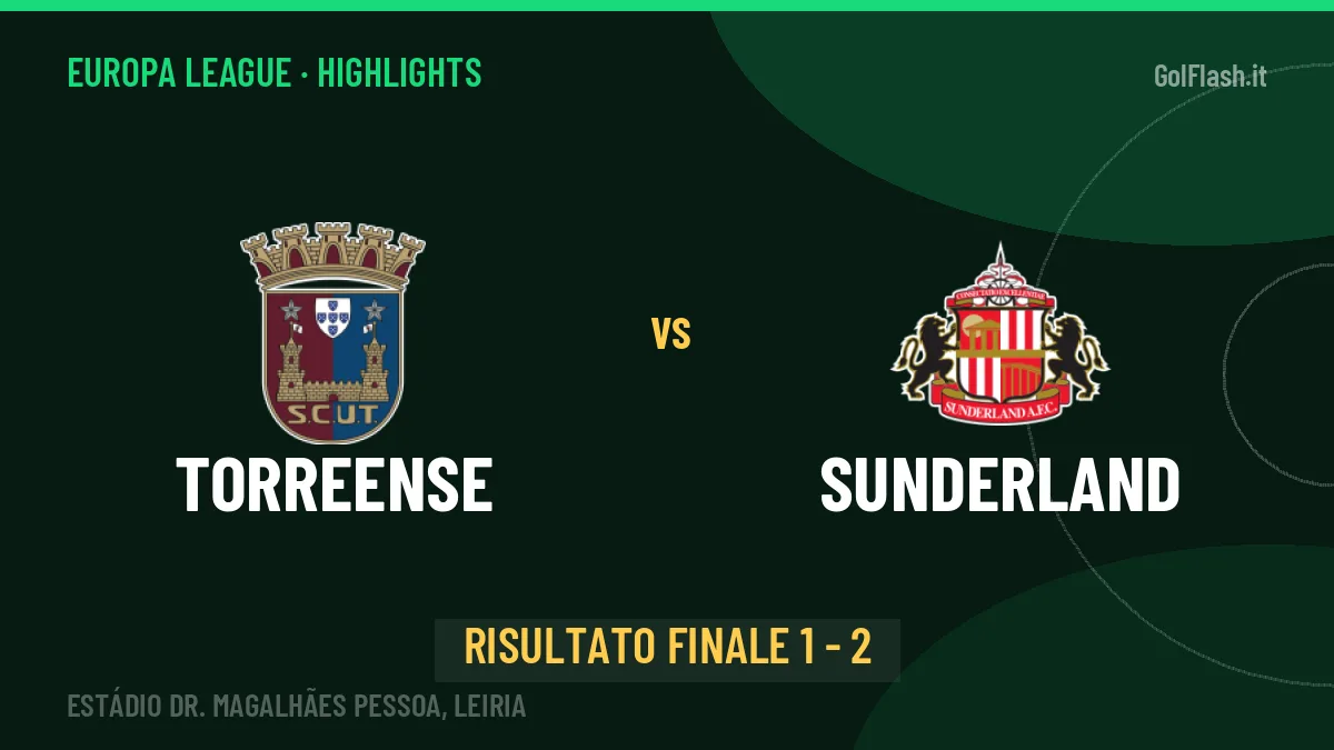 Torreense-Sunderland highlights: video, marcatori e statistiche
