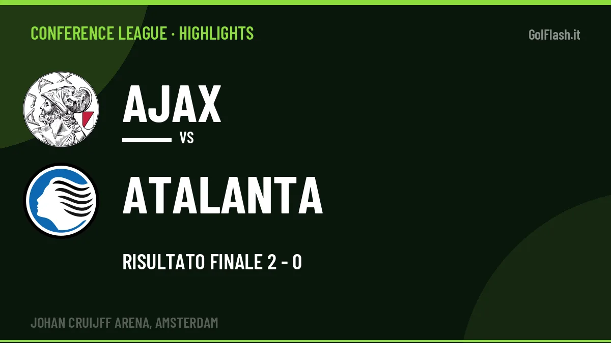 Highlights Conference League: Ajax-Atalanta 2-0 in video