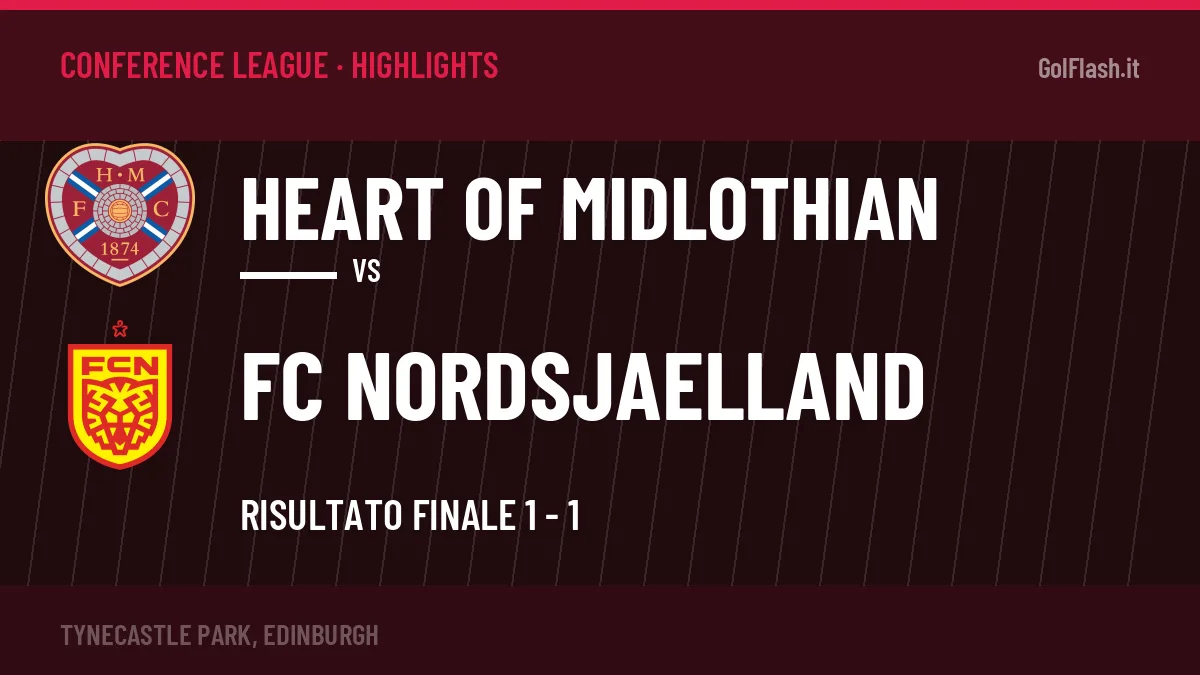 Highlights e gol Heart Of Midlothian-FC Nordsjaelland: la sintesi della 1ª giornata