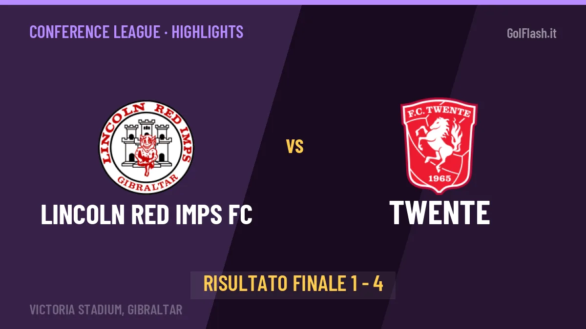 Lincoln Red Imps FC-Twente 1-4, gli highlights: tutti i gol in video