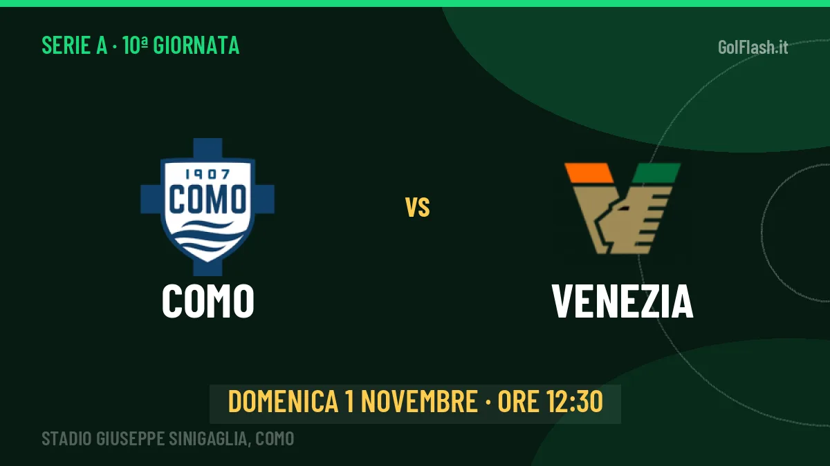 Como Venezia in streaming: dove vedere la partita, orario e probabili formazioni