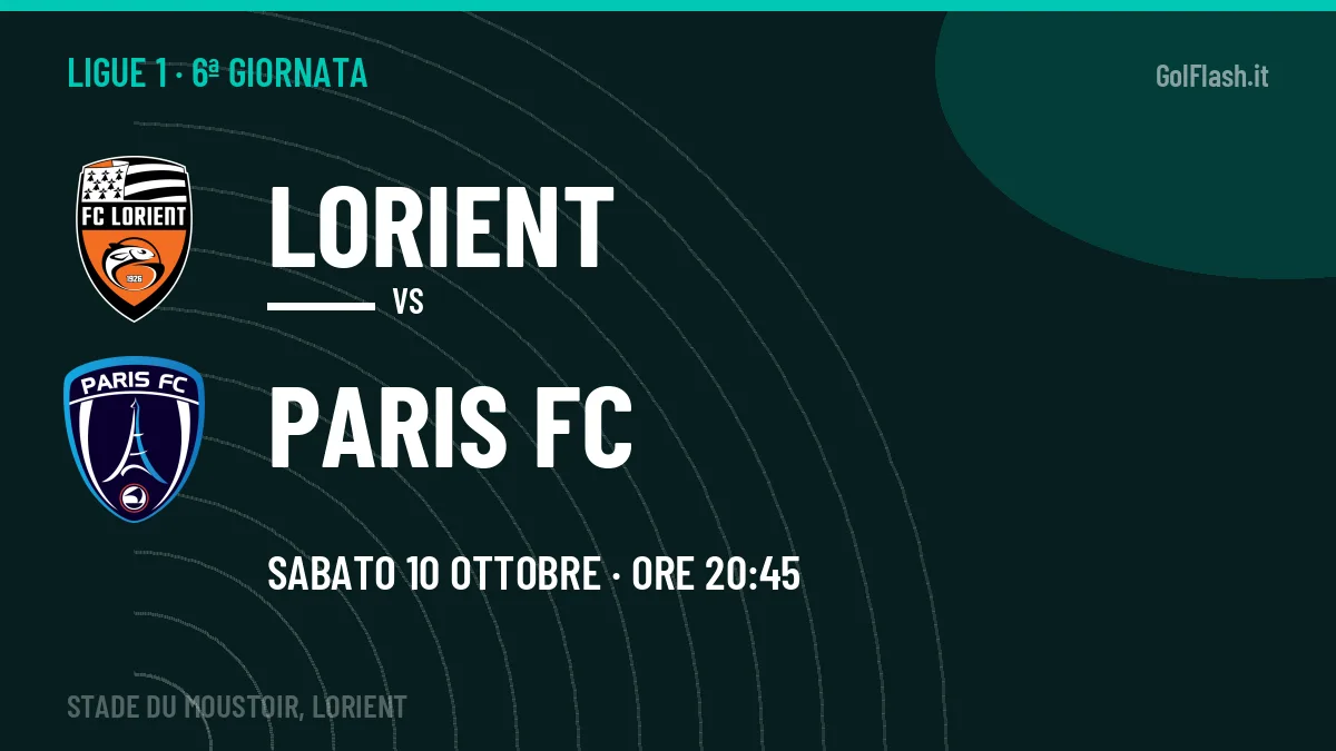 Lorient-Paris FC, Ligue 1: probabili formazioni, quote e dove vedere la partita in TV e streaming