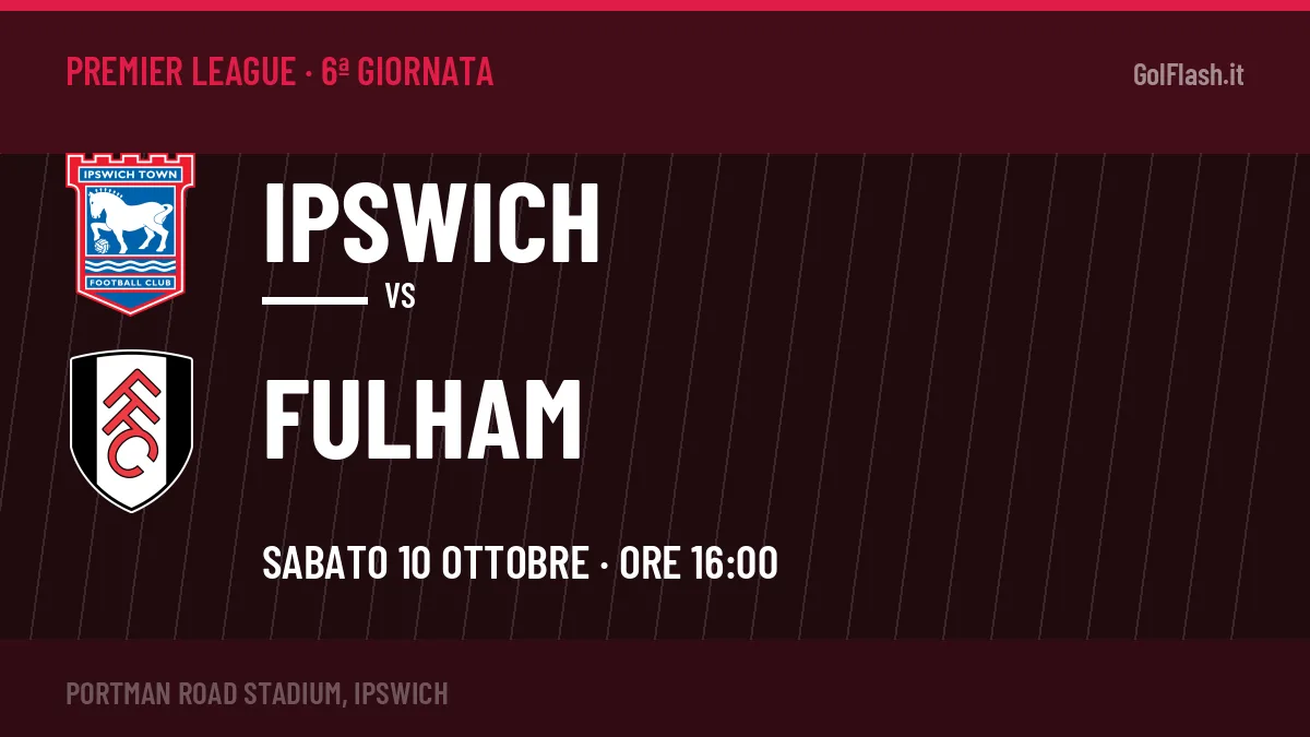 Probabili formazioni Ipswich Fulham: chi gioca, quote e pronostico