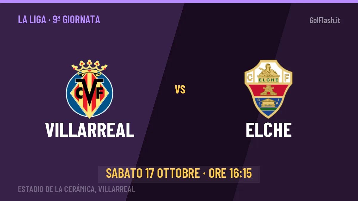 Villarreal-Elche, La Liga: probabili formazioni, quote e dove vedere la partita in TV e streaming
