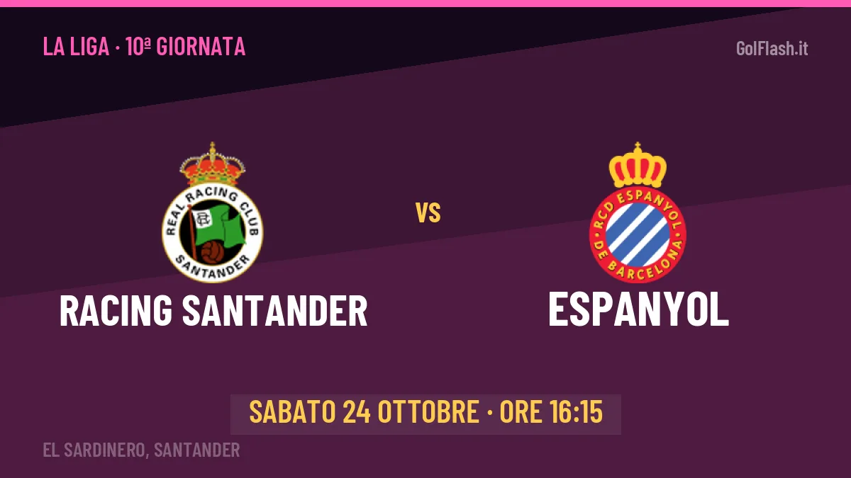 Pronostico Racing Santander Espanyol: quote, precedenti e come arrivano le due squadre