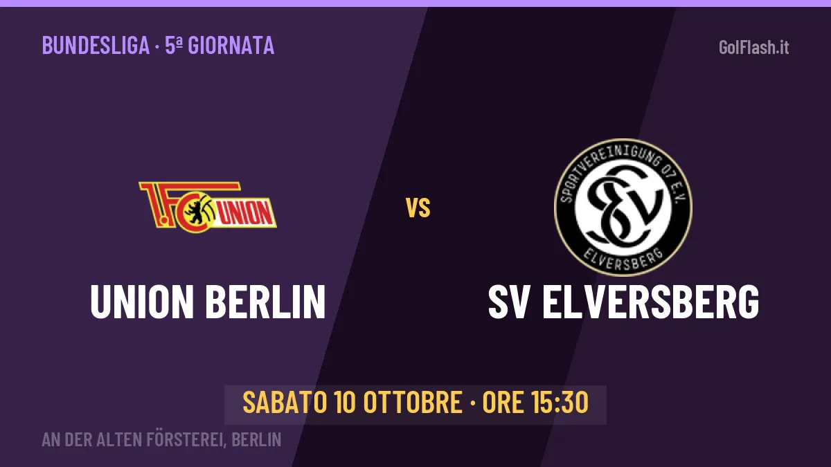 Union Berlin-SV Elversberg: pronostico, quote e dove vedere il match in diretta
