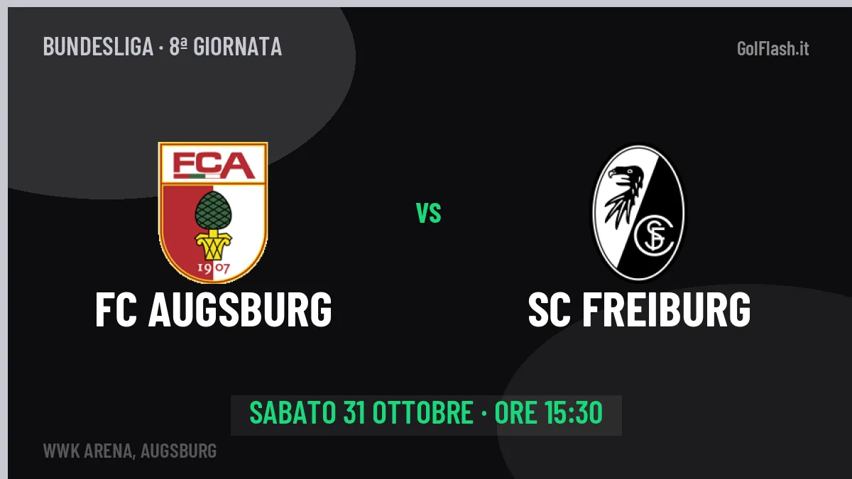 Probabili formazioni FC Augsburg SC Freiburg: chi gioca, quote e pronostico