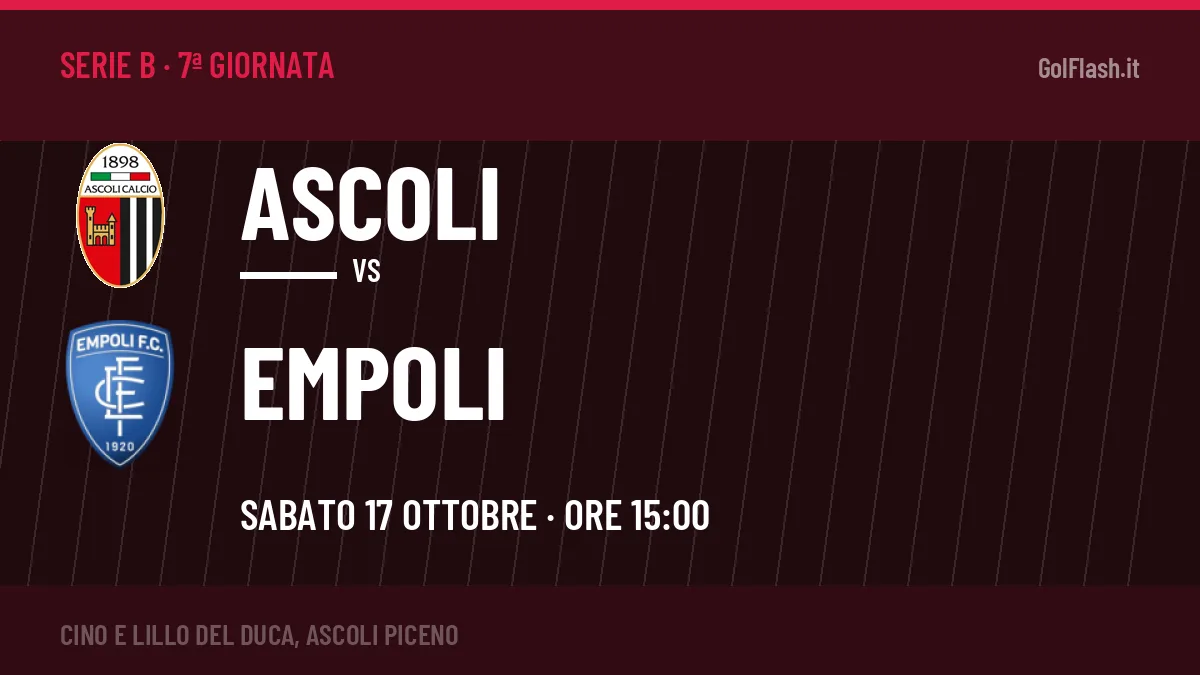 Quote Ascoli Empoli e pronostico: cosa dicono i bookmaker e dove vederla