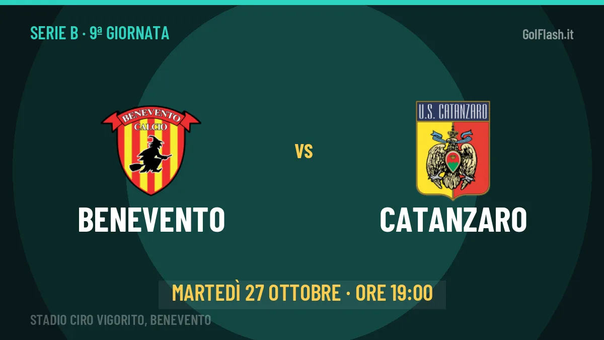 Quote Benevento Catanzaro e pronostico: cosa dicono i bookmaker e dove vederla