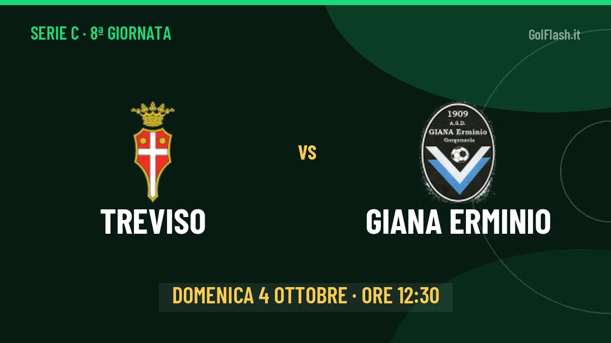 Dove vedere Treviso-Giana Erminio in TV e streaming: orario, canale e formazioni