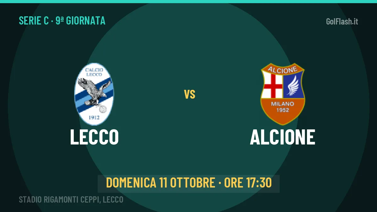 Lecco Alcione in streaming: dove vedere la partita, orario e probabili formazioni