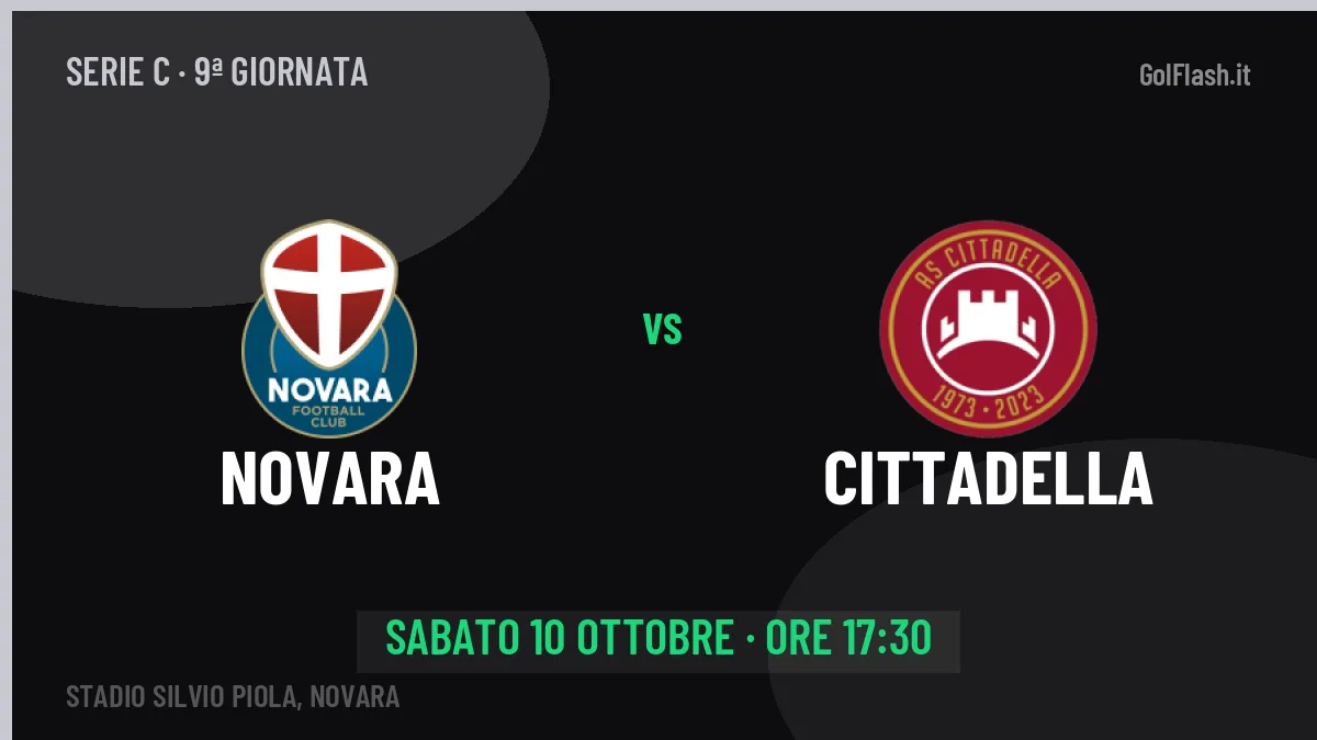 Novara Cittadella in streaming: dove vedere la partita, orario e probabili formazioni
