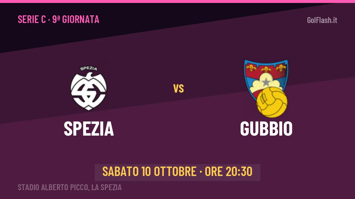 Spezia-Gubbio, Serie C: probabili formazioni, quote e dove vedere la partita in TV e streaming