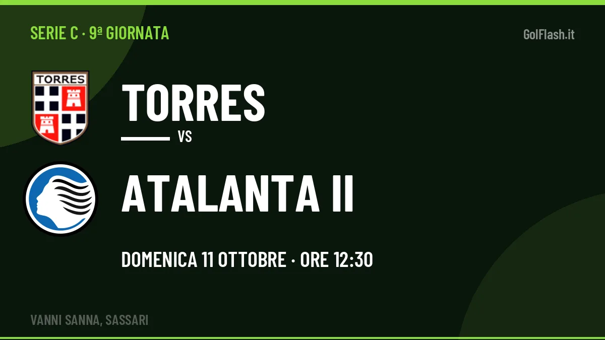 Probabili formazioni Torres Atalanta II: chi gioca, quote e pronostico