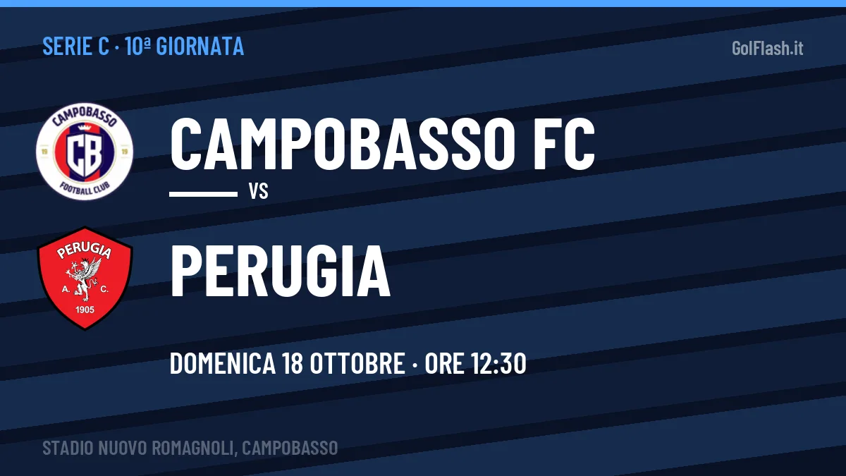 Quote Campobasso FC Perugia e pronostico: cosa dicono i bookmaker e dove vederla