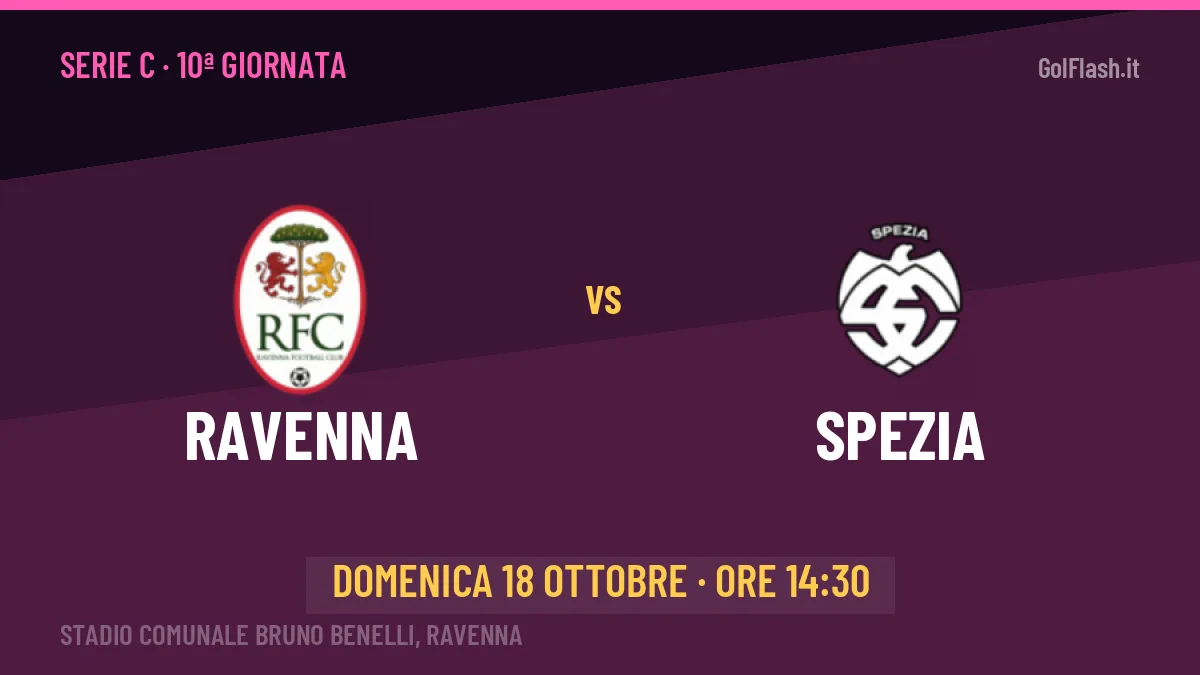 Ravenna-Spezia in TV: a che ora si gioca, dove vederla e probabili formazioni