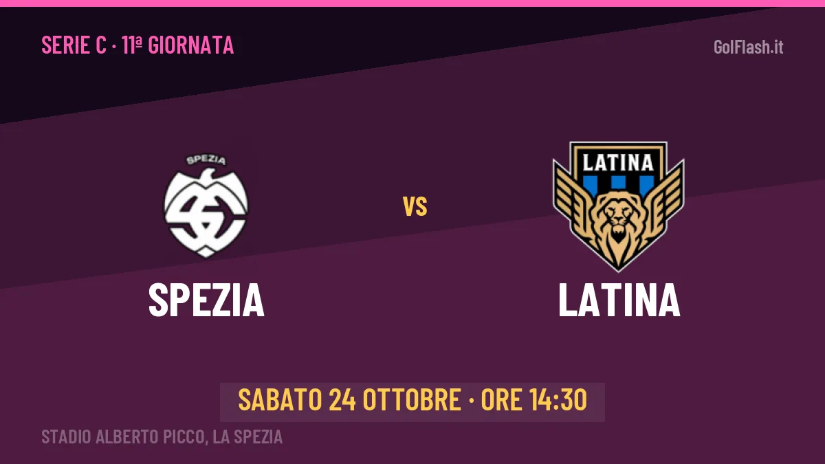 Dove vedere Spezia-Latina in TV e streaming: orario, canale e formazioni