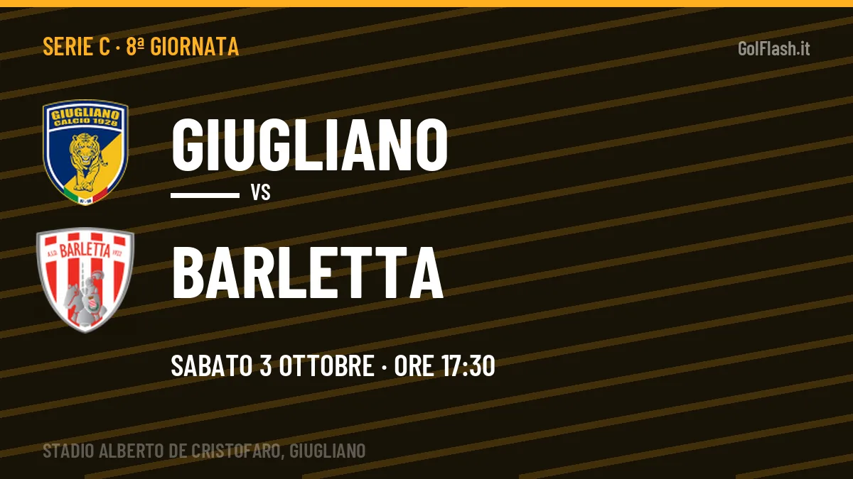 Giugliano-Barletta: pronostico, quote e dove vedere il match in diretta