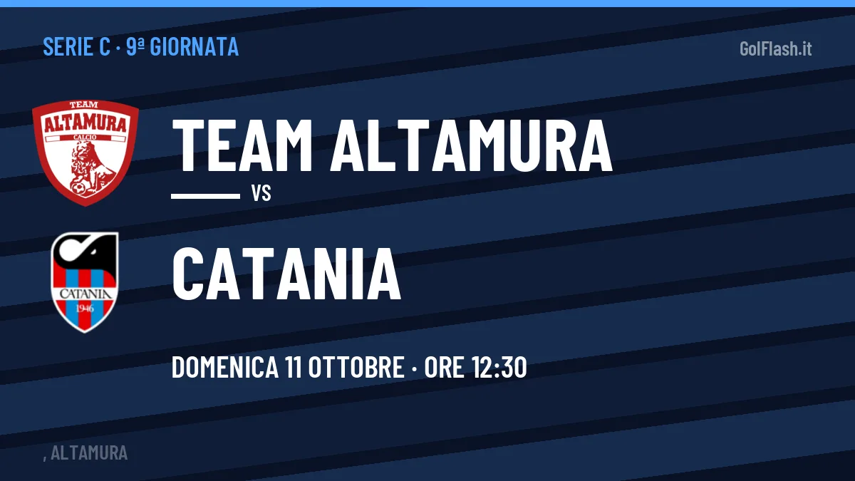 Team Altamura-Catania: pronostico, quote e dove vedere il match in diretta