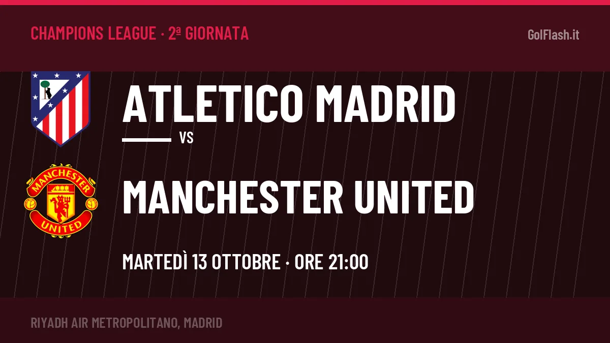 Atletico Madrid-Manchester United: pronostico, quote e dove vedere il match in diretta